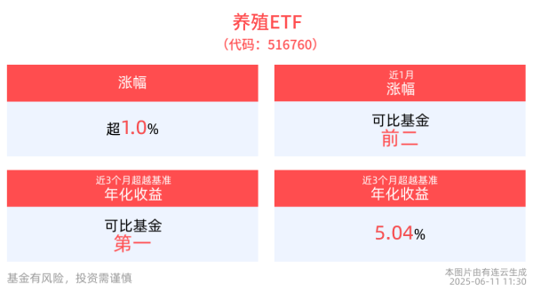 聚点股 养殖ETF(516760)早盘涨超1%，第一轮万吨猪肉收储开启，市场情绪备受提振