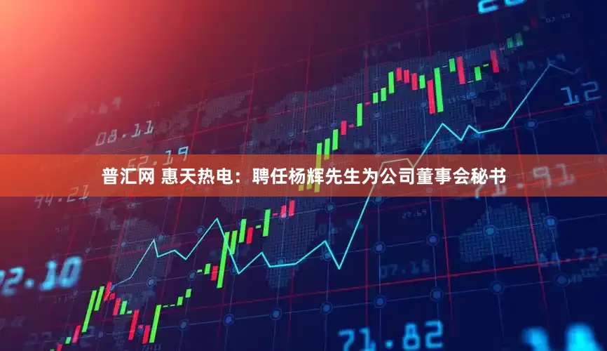 普汇网 惠天热电：聘任杨辉先生为公司董事会秘书